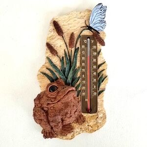 VTG 1990s Toad Hollow Wall-Mount Thermometer – Toad and Butterfly Works!